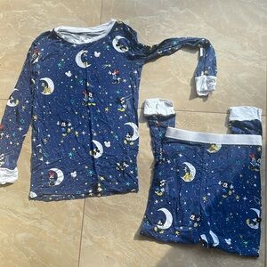 Little Sleepies Mickey and Minnie 2 Piece PJ set | Bamboo | Size 7/8